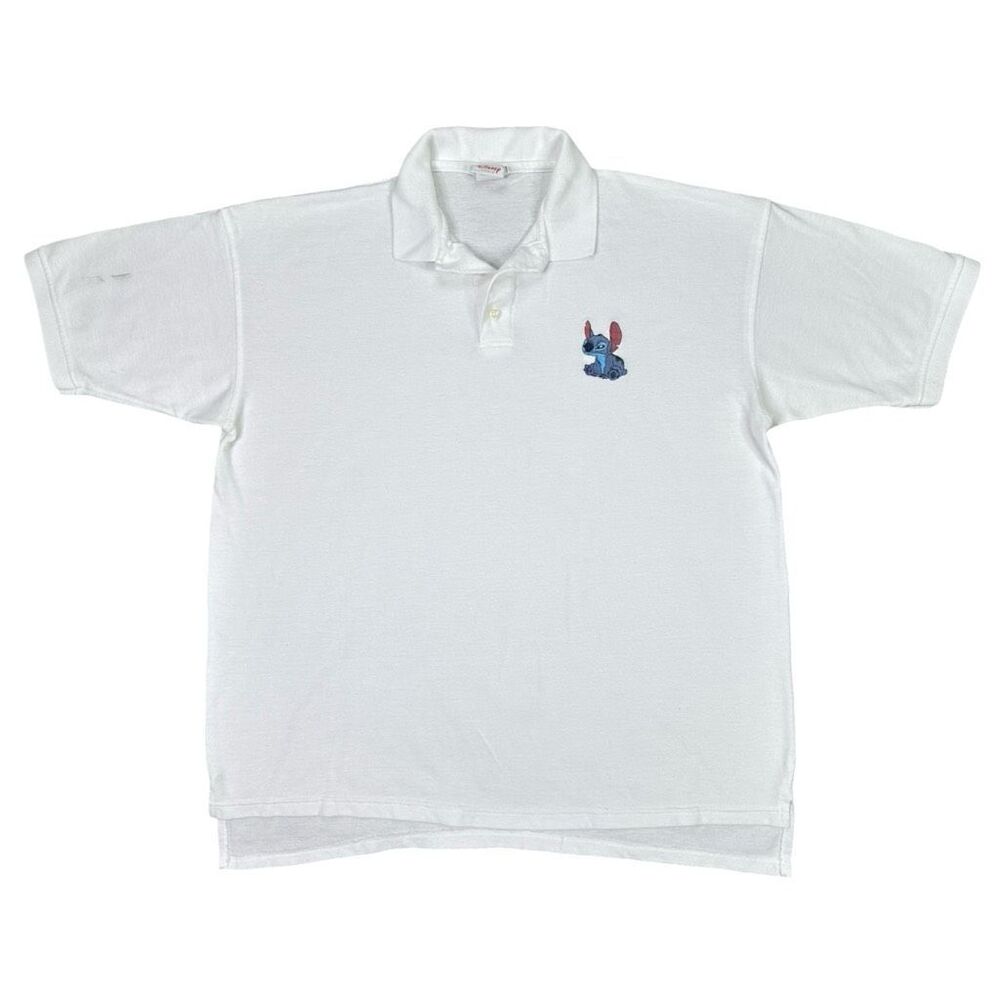 Vintage Disney Store Lilo & Stitch Embroidered Polo Shirt - Size XL